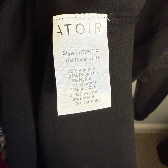 Atoir Roma Dress - Chic Black Mesh Long Sleeve Dress - Picture 11 of 12